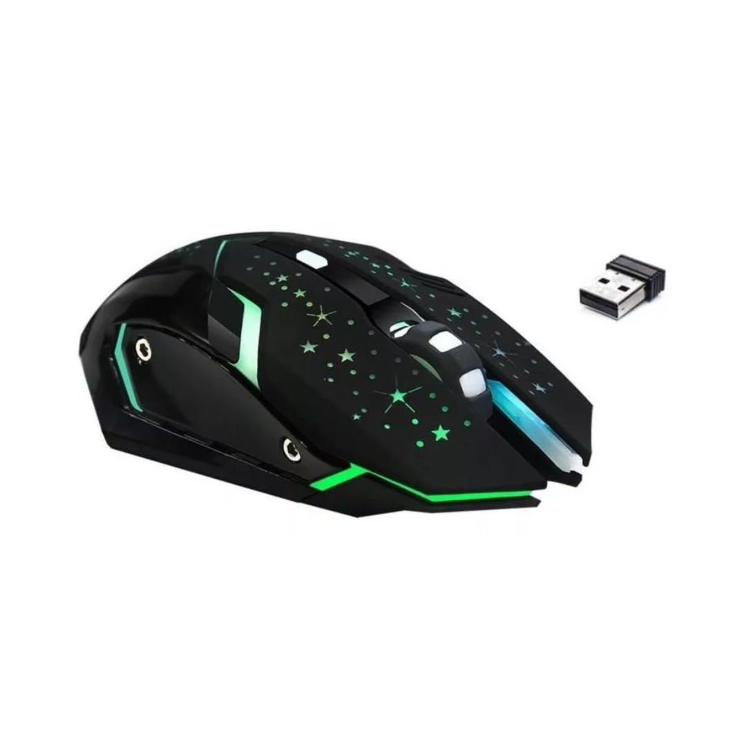 Mouse Gamer Inalámbrico Óptico 6 Botones