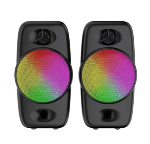 Parlantes Estereo RGB Control Volumen Co